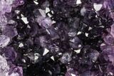 Tall, Dark Purple Amethyst Cluster On Wood Base - Uruguay #113934-2